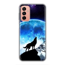 Защитные чехлы для Самсунг М23 (5G) (AlphaPrint) (ХИТ продаж) ВОЛК (Волк на луну)