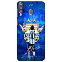 Чехлы для Samsung Galaxy M30 (M305) (Leo чемпион) (AlphaPrint) (Месси сборная)