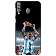 Чехлы Лео Месси Аргентина для Samsung Galaxy M30 (M305) (Счастливый Месси)