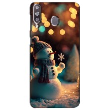 Чехлы на Новый Год Samsung Galaxy M30 (M305) – Снеговик праздничный
