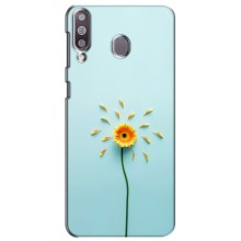 Чохли з квітами для Samsung Galaxy M30 (M305) (VPrint) (Жовта квітка)