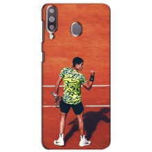 Чехлы с принтом Спортивная тематика для Samsung Galaxy M30 (M305) (Алькарас Теннисист)