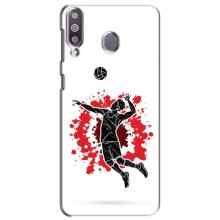Чехлы с принтом Спортивная тематика для Samsung Galaxy M30 (M305) – Волейболист
