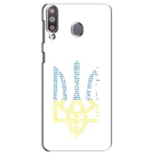 Чехлы для Samsung Galaxy M30 (M305)  Укр. Символика (AlphaPrint) (Герб из букв)