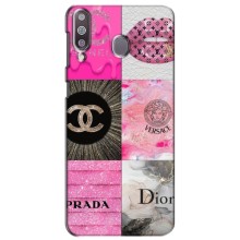Чехол (Dior, Prada, YSL, Chanel) для Samsung Galaxy M30 (M305) (Модница)