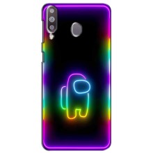 Чехол Амонг Ас для Samsung Galaxy M30 (M305) (AlphaPrint) (Яркий скин)