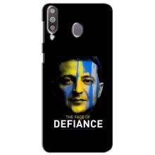 Чехол для Samsung Galaxy M30 (M305) (AlphaPrint - с принтом Зеленского) – В. Зеленский