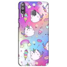 Чехол Unicorn на Samsung Galaxy M30 (M305) (Радуга и Единорог)