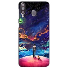 Космические Чехлы для Самсунг М30 (VPrint) (Галактический вид)
