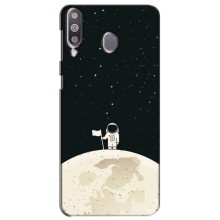 Космические Чехлы для Самсунг М30 (VPrint) (На луне)