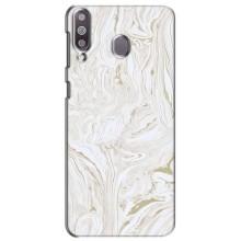 Мраморный чехол на Samsung Galaxy M30 (M305) (VPrint) (Белый мрамор)