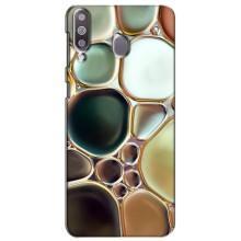 Мраморный чехол на Samsung Galaxy M30 (M305) (VPrint) (Радужный Мрамор)