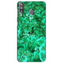 Мраморный чехол на Samsung Galaxy M30 (M305) (VPrint) (Салатный Мрамор)
