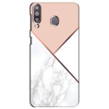 Мраморный чехол на Samsung Galaxy M30 (M305) (VPrint) (Тройной мрамор)