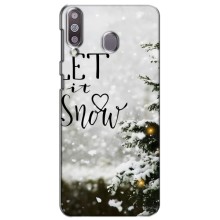 Новорічні, Святкові Чохли для Samsung Galaxy M30 (M305) - 2024 год – Let it snow