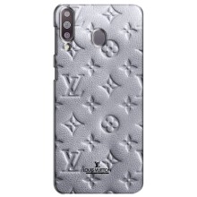 Текстурный Чехол Louis Vuitton для Самсунг М30 – Белый ЛВ