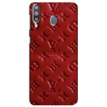 Текстурный Чехол Louis Vuitton для Самсунг М30 (Красный ЛВ)