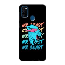 Чехлы Мистер Бист для Самсунг М30с (logo Mr beast)