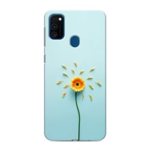 Чехлы с Цветами для Samsung Galaxy M30s (M307) (VPrint) (Желтый цветок)