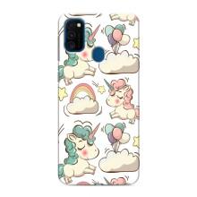 Чохол для Самсунґ Ґалаксі М30с - (Єдинорожки - Новинки) (AlphaPrint) (Єдиноріжки)