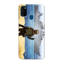 Чехол с принтом (Русский корабль...) для Самсунг М30с (AlphaPrint) – Русский корабль