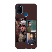 Чехол для Samsung Galaxy M30s (M307) (AlphaPrint - с принтом Зеленского) – Президент