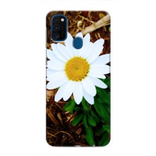 Чехол с ромашками на Samsung Galaxy M30s (M307) (Белая ромашка)