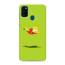 Чехол с Симпсонами для Samsung Galaxy M30s (M307) (VPrint) (Барт Симпсон)