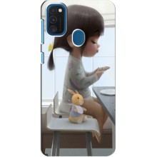 Девчачий Чехол для Samsung Galaxy M30s (M307) (Девочка с игрушкой)