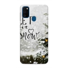 Новогодние, Праздничные Чехлы для Samsung Galaxy M30s (M307) - 2024 год (Let it snow)