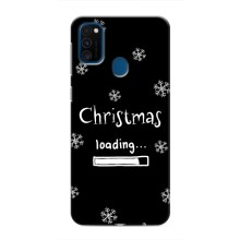 Рождественские, Праздничные Чехлы для Самсунг М30с (Christmas loading)