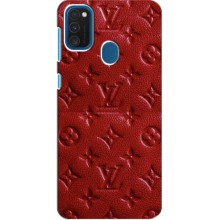 Текстурний Чохол Louis Vuitton для Самсунг Галаксі М30с – Червоний ЛВ