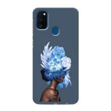 Чехлы (ART) Цветы на Samsung Galaxy M31 (VPrint) (Цветы на голове)