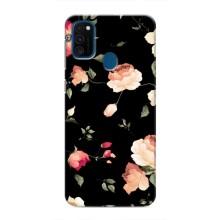 Чехлы с Цветами для Samsung Galaxy M31 (VPrint) (Розочки)