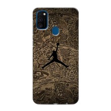 Чехлы для Samsung Galaxy M31 - с картинкой JORDAN (AlphaPrint) (Logo Jordan)
