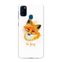 Чехлы с картинкой Лисички для Samsung Galaxy M31 (VPrint) (Девочка Лиса)