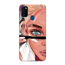 Чехол с печатью для Samsung Galaxy M31 - (Мода) (AlphaPrint) (Макияж)