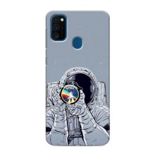 Чехол NASA для Samsung Galaxy M31 (AlphaPrint) (Космонавт фото)
