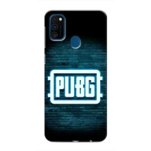 Чехол PUBG для Самсунг М31 (AlphaPrint) (Лого PUBG)