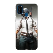Чехол PUBG для Самсунг М31 (AlphaPrint) (Пабг мен)