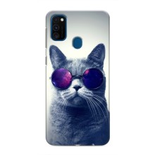 Чехол с принтом для Samsung Galaxy M31 (AlphaPrint) Модные коты (Стильный кот)