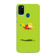 Чехол с Симпсонами для Samsung Galaxy M31 (VPrint) (Барт Симпсон)
