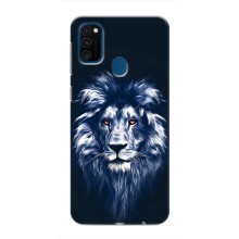 Чехол со Львом для Samsung Galaxy M31 (VPrint) (Синий Лев)