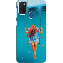 Чехол Стильные девушки на Samsung Galaxy M31 – Девушка на качели