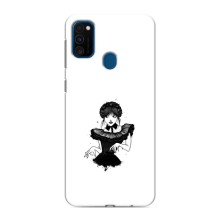 Чехлы Венсдей на Samsung Galaxy M31 Уэнсдей (AlphaPrint) (танец Уэнздей)