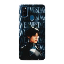 Чехлы Венсдей на Samsung Galaxy M31 Уэнсдей (AlphaPrint) (Уэнздей кошка)