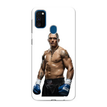 Чехол с картинкой Александр Усик для Samsung Galaxy M31 – Усик на белом