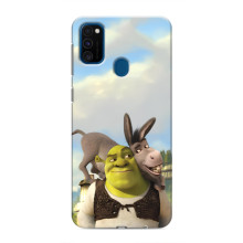 Чехол с мультфильмом Шрек на Samsung Galaxy M31 – Шрек и осел