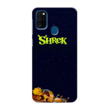 Чехол с мультфильмом Шрек на Samsung Galaxy M31 – Шрек лого