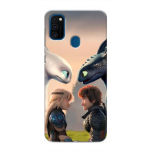 Чехол как приручить дракона на Samsung Galaxy M31 – Гикавка и Астрид